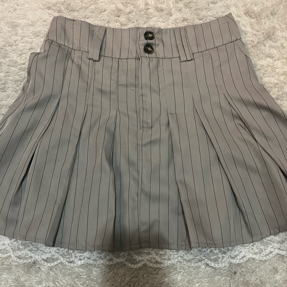 high waisted mini skirt